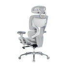 TygerClaw Premium Full Mesh Ergonomic Executive Chair with 3D Arms and Alloy Base-Polished aluminum alloy base offers superior strength and a premium modern appearance
