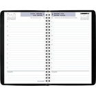 AT-A-GLANCE 2026 Daily Appointment Book - 8" H x 4-7/8" W - Black - Bilingual-One weekday per page