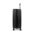 Bugatti Bordeaux Hardside Spinner Luggage - 26" - Black-Lined interior with dividing panel, practical pockets, and tightening straps to keep content organized and in place