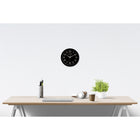 Swingline Black Fashion Wall Clock-Front glass lens and large numbers allow for clear viewing