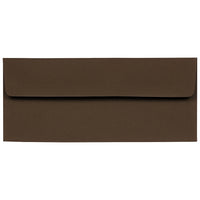JAM Paper #10 Business Envelopes, 4 1/8 x 9.5, Chocolate Brown Recycled, 1000 Pack (233714B)-Chocolate brown