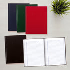 Blueline - A9 Hard Cover Glue Bound Notebooks - 9-1/4" x 7-1/4" - Assorted Colours - 4 Pack-6