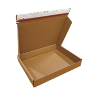 Reliabag Self Seal Corrugated Literature Mailer Boxes - 13" L x 10" W x 2" H - Kraft - 40 Pack-Lightweight, Eco-friendly, Sustainable and Sturdy