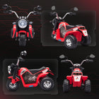 Aosom 6V Kids Electric Ride-On Motorcycle - Red-Rechargeable battery and charger are included in the package 