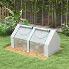 Outsunny 6' x 3' x 3' Portable Mini Greenhouse- Thick PE mesh protects plants while ensuring permeability
 
