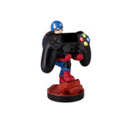 Exquisite Gaming Marvel: Captain America Cable Guy Controller Holder & Phone Stand-Approximately 8" tall