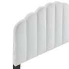 Modway Veronique Performance Velvet Full/Queen Headboard - White-Dense Foam Padding