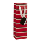 Gry Mattr Bottle Gift Bag - Striped-Includes matching gift tag and sturdy handles