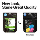 HP 62XL Black High Yield & 62 Tri-Colour Original Ink Cartridges, 2 Pack (N9H67FN)-Up to 2X more prints with Original HP ink vs. refill cartridges