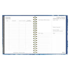Blueline 17 Months Weekly/Monthly Planner - August to Dec - 9-1/4" H x 7"-1/4" W - Celestial Design - Bilingual-Holidays