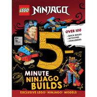 Sourcebooks LEGO NINJAGO - 5-Minute Builds-Features over 100 creations and challenges that can be completed in five minutes and includes a 70-piece basic LEGO brick kit to make exclusive mini models.