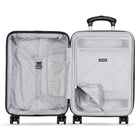 Travelpro Odyssey 19.5" Carry-On Hardside Luggage - Spinner - Cloud Grey-Zippered divider panel and built-in accessory pocket keep contents neatly organized and secure
