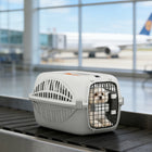 PawHut 19" L Plastic Airline Approved Pet Carrier - Grey-360-degree ventilation provides excellent airflow, keeping your pet cool and calm 