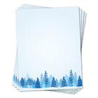 Geographics Winter Trees Letterhead - 8.5" W x 11" H - 70 Pack-Letter: 8-1/2" W x 11" H