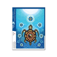 Oscardo - Casse-tête Medicine Turtle de James Jacko avec motif artistique autochtone - 1000 pièces-Casse-tête de 1000 pièces mettant en vedette l’art autochtone – mettant en valeur des designs authentiques d’artistes des Premières Nations, des Inuits et des Métis de partout au Canada