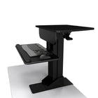 TygerClaw Sit-Stand Desktop Workstation Stand with Desk Clamp-Easily adjust the standing desk to match your exact height requirements