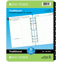 Day-Timer 2027 Original Daily Planner Refill Folio Size - 11" x 8-1/2" - English-Page size: 11" H x 8-1/2" W