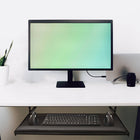 IntekView Keyboard tray on rails - 25" x 12" - 2 Pack-"Ergosecure" wrist-rest, mouse mat and non-skid keyboard pads included
