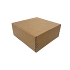 Reliabag Self Seal Corrugated Literature Mailer Boxes - 10" L x 10" W x 4" H - Kraft - 40 Pack-Self sealing, corrugated kraft