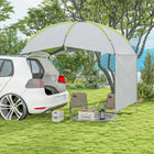 Outsunny Portable SUV Awning Tailgate Tent with Side Wall-A side wall addition offers privacy and protection in windy conditions