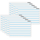 Ashley Productions Smart Poly PosterMat Pals Space Savers - 13" x 9-1/2" - 3/4" Handwriting Highlighted Blue - 10 Pack-It's a poster, it's a placemat, it's both! Great smaller size for easy use in the classroom, home, office, or on the go!