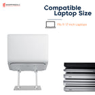 ShoppingAll Adjustable Laptop Stand - Silver - 4 Pack-The hollow design on the aluminum panel provides improved airflow and fast heat dissipation