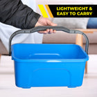 Gritt Commercial Window & General Cleaning Bucket - 11.4 L - 2 Pack-Professional cleaning bucket comes in a rectangular shape that is ideal for tools up to 14-inches long.