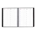 Brownline 2027 Daily Planner - 11" x 8-1/2" - Black-Space for evening appointments