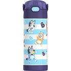 Thermos FUNtainer Vacuum Insulated Stainless Steel Water Bottle - 410mL - Bluey -Leak-proof when closed