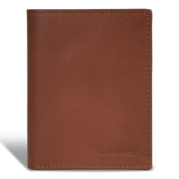 Champs Onyx Leather Vertical Wallet - Brown-Leather Vertical wallet in gift box