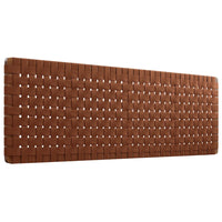 Modway Sparta Weave Wall-Mount Vegan Leather King Headboard - Walnut Brown-King Size Headboard Only