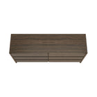 Manhattan Comfort Linda 72" Modern 6-Drawer Double Dresser - Walnut Brown-Home Assembly Required (All Hardware Included)