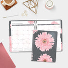 Blueline 2026 Pink Ribbon 14-Month Monthly Planner - 8-7/8" x 7-1/8" - Pink Daisy - Bilingual-50% post-consumer recycled paper