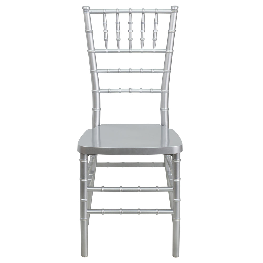 Flash Furniture HERCULES PREMIUM Silver Resin Stacking Chiavari