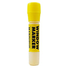 JAM Paper Team Spirit Window Markers - Washable Ink for Car/Home Windows - Yellow-Marker Size: 5 Inches| Tip: 1 inch Diameter
