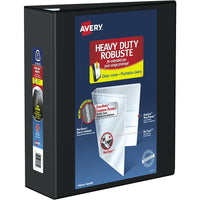 Avery Heavy Duty View Binder, 4" Sized One Touch Locking D Ring, Black, (79604)-Heavy Duty View Binder with 780-Sheet capacity