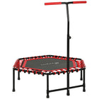 Soozier 45" Rebounder Trampoline for Adult - Red-Trampoline light features 12 colors and 8 dynamic effects