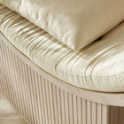 Modway Aperture Round Alcove Accent Chair - Natural/Ivory-Tufted Cushion Seat