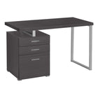 Monarch Specialties 7426 48" Computer Desk - Grey Left Or Right Facing-A modern 48"L computer desk in a fashionable style, with a reversible configuration for left or right setup, perfect to create a functional workspace in your home office.