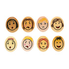 Yellow Door Jumbo Emotion Stone 8-Piece Set-Featuring the four emotions that young children most readily identify and experience - happy, sad, surprised and angry
