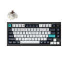 Keychron Q1 Max RGB Wireless Mechanical Keyboard - Brown Switch - 75% Layout with Knob - Carbon Black-Exceptional Connectivity: Seamlessly switch between devices with the 2.4 GHz wireless connection or Bluetooth 5.1, offering fast response times and multitasking capabilities across your computer, phone, and tablet.