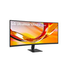 LG UltraWide 34" Curved Monitor - 34U601B-B - Black-Sleek, modern UltraWide design with a sturdy stand delivers a clean and professional look, perfectly suited for minimalist desk setups, home offices, and multitasking workspaces