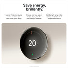 Google Nest Learning Thermostat (4th gen) with Nest Temperature Sensor (2nd gen) - Polished Gold-To save energy, smart ventilation brings in outdoor air when air quality is healthy and when it's most efficient, like when temps are mildest