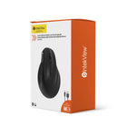 Intekview Bluetooth + 2.4G Wireless Vertical Mouse - Black-Dual connectivity (Bluetooth + 2.4G Wireless): Quickly switch between devices as needed
