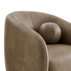 Modway Holland Swivel Vegan Leather Armchair - Mushroom-8