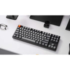 Keychron K8 Max RGB Wireless Mechanical Keyboard - Hot-Swappable - Brown Switch - TKL Layout - Black-Multi-Device Compatibility: Tailored for both Mac and Windows users, the K8 Max comes with customizable keycaps for each system, allowing you to save two different layouts directly on the keyboard.