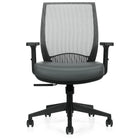 Offices to Go Lumi Synchro-Tilter Office Chair - Dark Grey-Tension adjustment allows you to rock comfortably, without heavy pushing, reducing muscle fatigue