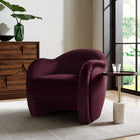 Modway Compose Performance Velvet Accent Chair - Mulberry-Performance Velvet Fabric