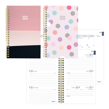 Blueline Essential Academic Planner – July 2024 To July 2025, Weekly/Monthly Layout, Floral Design, Eco-Friendly