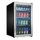 Danby 4.3 cu. ft. Free-Standing Beverage Center - Stainless Steel-Know the temperature immediately with our digital thermostat and through the door display